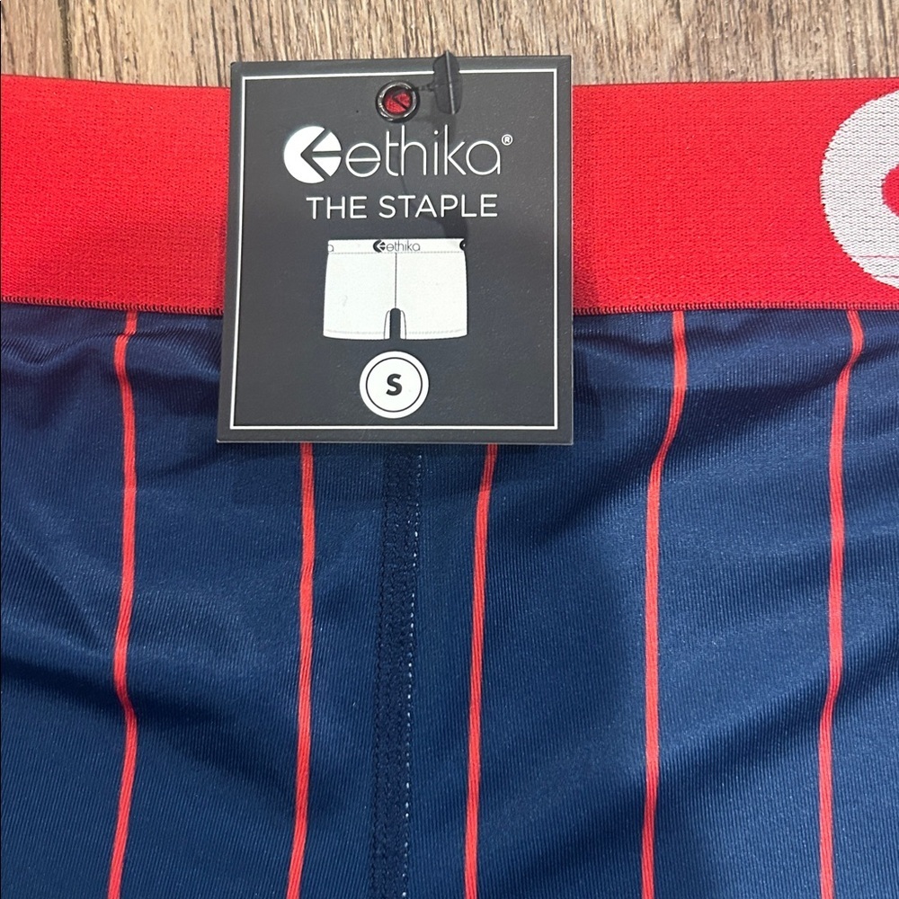 Ethika for Fanatics Navy and Red Sox Chain Boxer Briefs Size Small - Picture 4 of 5